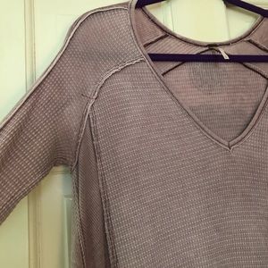 Free People Flowy Long Sleeve Shirt